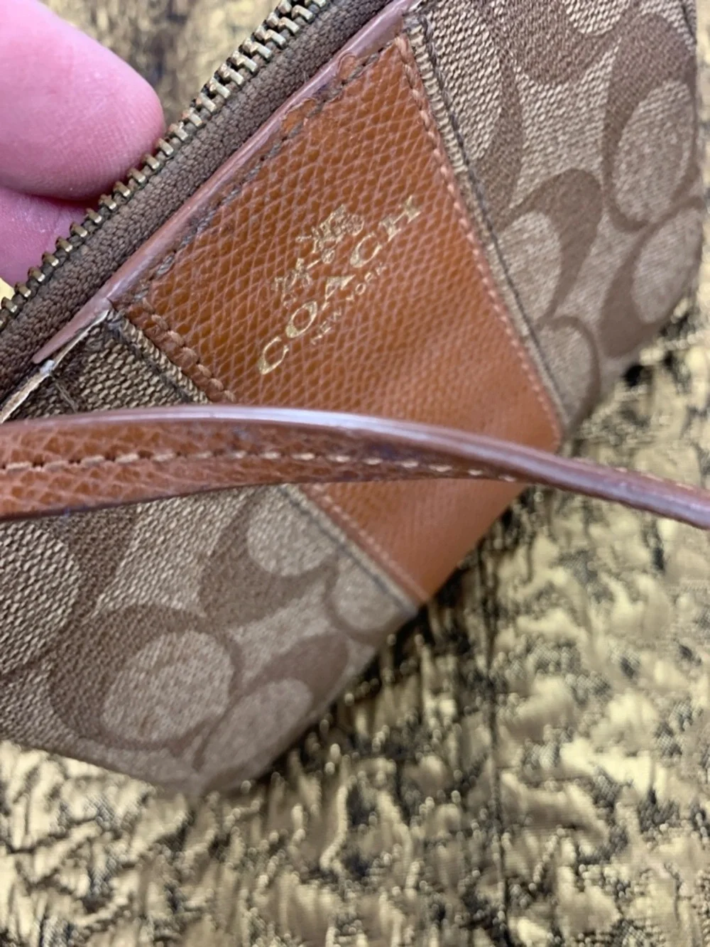 Coach wristlet signature